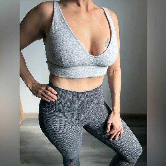 Lululemon High Rise Wunder Under Leggings Heathered Herringbone 4 - Picture 2 of 9